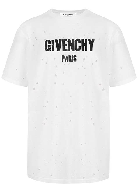 givenchy t shirt herren sale|givenchy t shirt with holes.